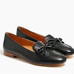 J. Crew Black Leather Loafers